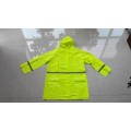 Hi Visibility  PVC Raincoat with Hood